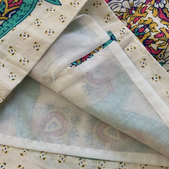 Lucy & Laurel Linen Blend Print Skirt-Size 2 - Picture 9 of 11